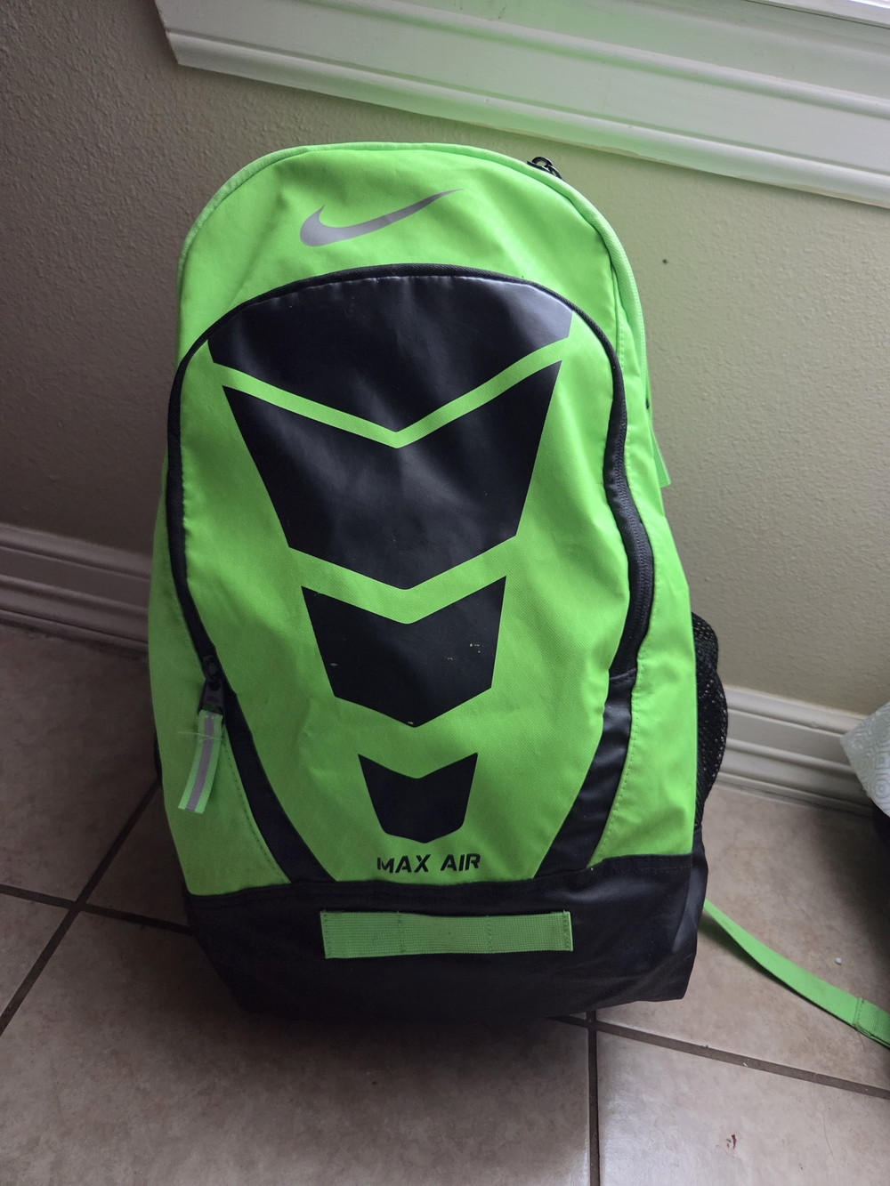 Nike Max Air Men's Neon Green and Black Backpack